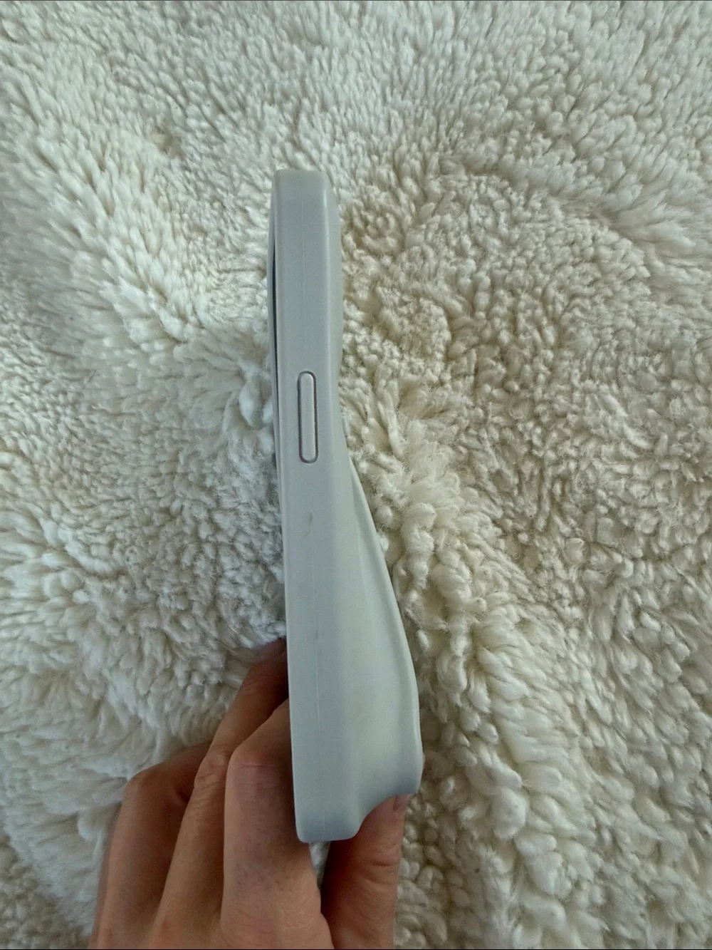 RHODE Soft-Touch Sculpted Light Gray Phone Case